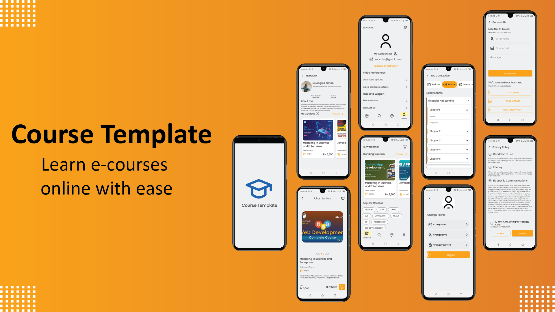 Learn E-Courses Screenshot 1